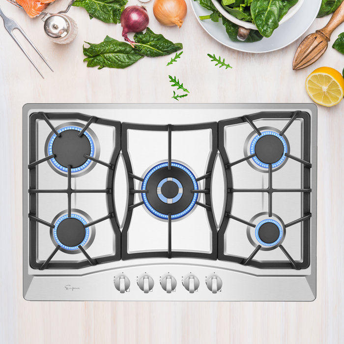 Empava 30'' Gas 5 Burner Cooktop with Dual Size Power Burner Wayfair